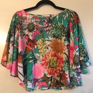 “Black Bead” blouse. Size Medium.